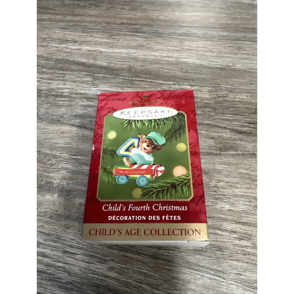 Hallmark Keepsake Ornament Child's Fourth Christmas‎ Child's Age Collection 2001